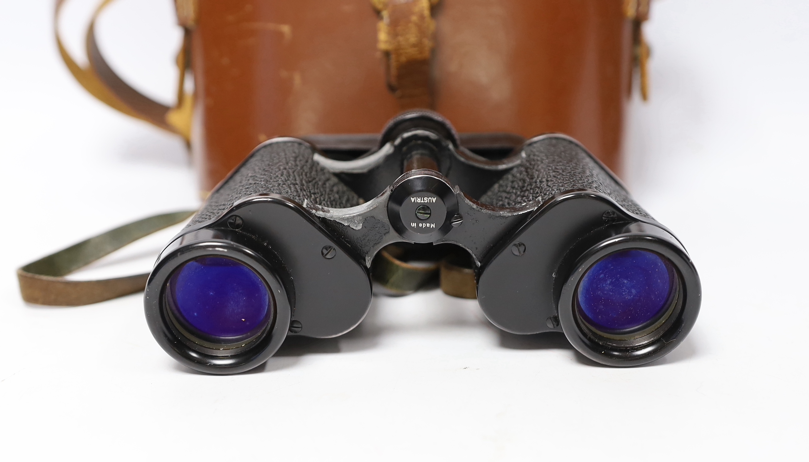 A pair of Swarovski Optik Habricht 8 x 30 binoculars, serial no. 805827, cased